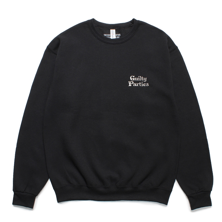 画像: WACKO MARIA/SWEAT SHIRT（BLACK）［クルーネックスウェット-23秋冬］