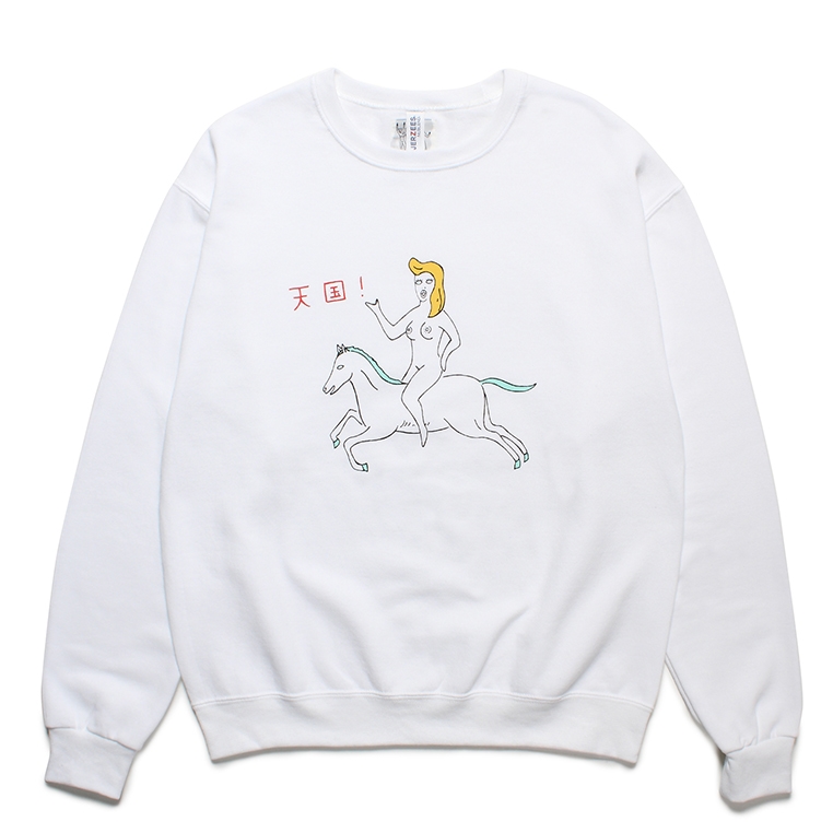 画像: WACKO MARIA/SWEAT SHIRT（WHITE）［クルーネックスウェット-23秋冬］