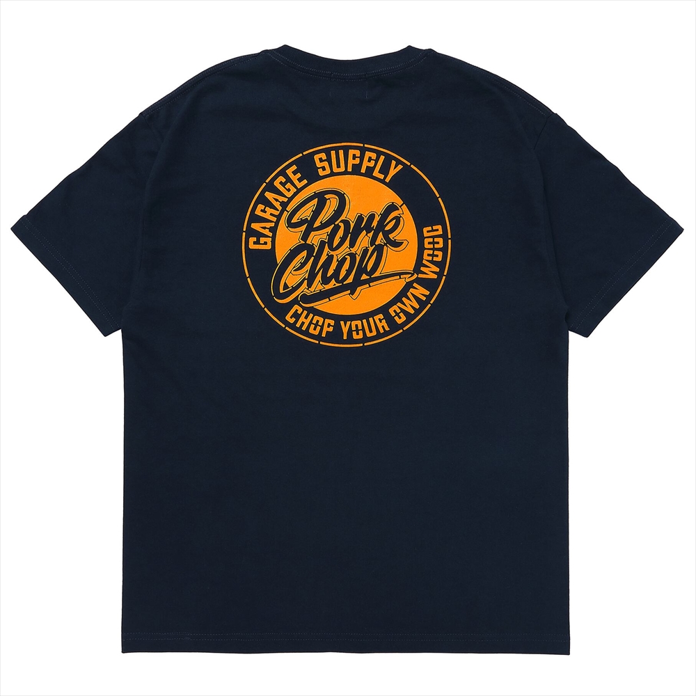 画像: PORKCHOP/STENCIL CS TEE（NAVY）［プリントT-23秋冬］