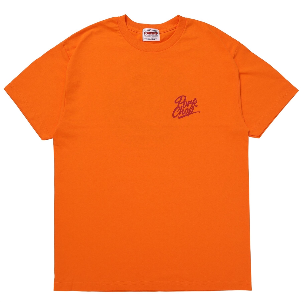 画像: PORKCHOP/STENCIL CS TEE（ORANGE）［プリントT-23秋冬］