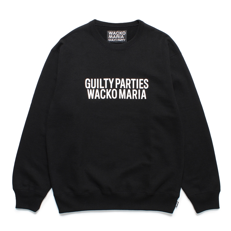 画像: WACKO MARIA/HEAVY WEIGHT CREW NECK SWEAT SHIRT（BLACK）［クルーネックスウェット-23秋冬］