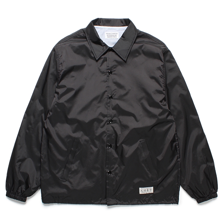 WACKO MARIA/COACH JACKET（BLACK）［コーチJKT-23秋冬］ - JONAS