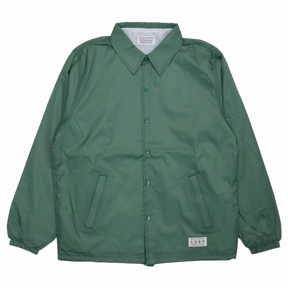 画像: WACKO MARIA/COACH JACKET（GREEN）［コーチJKT-23秋冬］