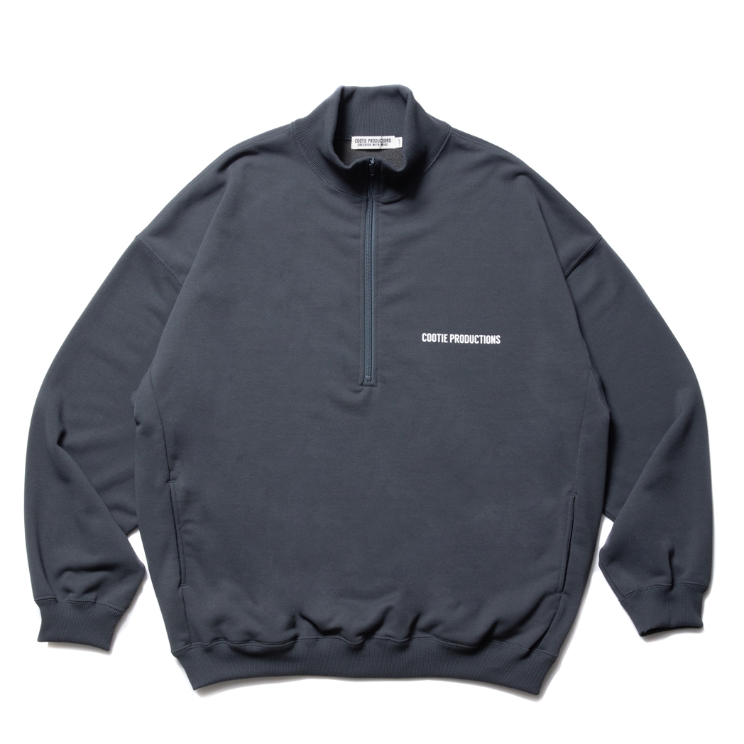 画像: COOTIE PRODUCTIONS/Dry Tech Sweat Half Zip Pullover（Gray）［ドライテックスウェットハーフジップ-23秋冬］