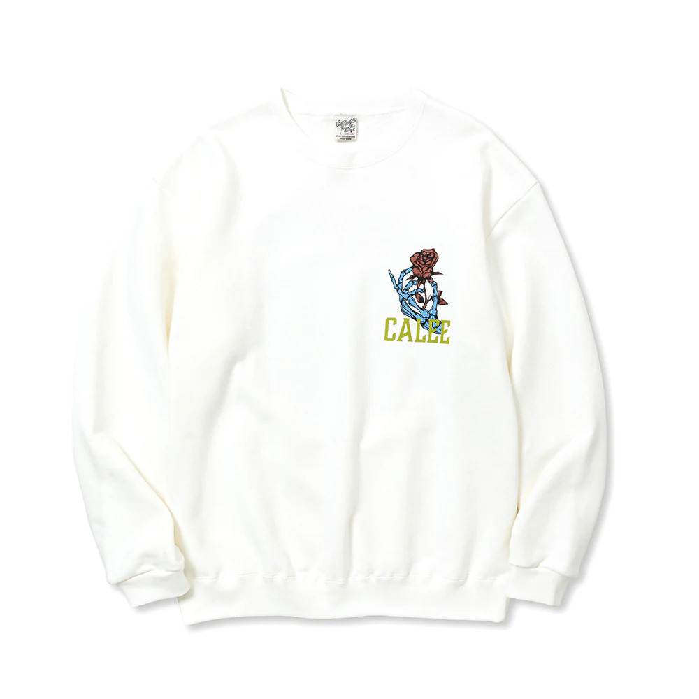 画像: CALEE/CLB CREW NECK SW（WHITE） 【30%OFF】［クルーネックスウェット-23秋冬］