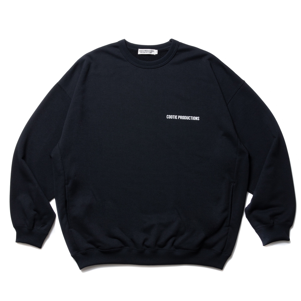 画像: COOTIE PRODUCTIONS/Dry Tech Sweat Crew（Black）［ドライテックスウェットクルー-23秋冬］