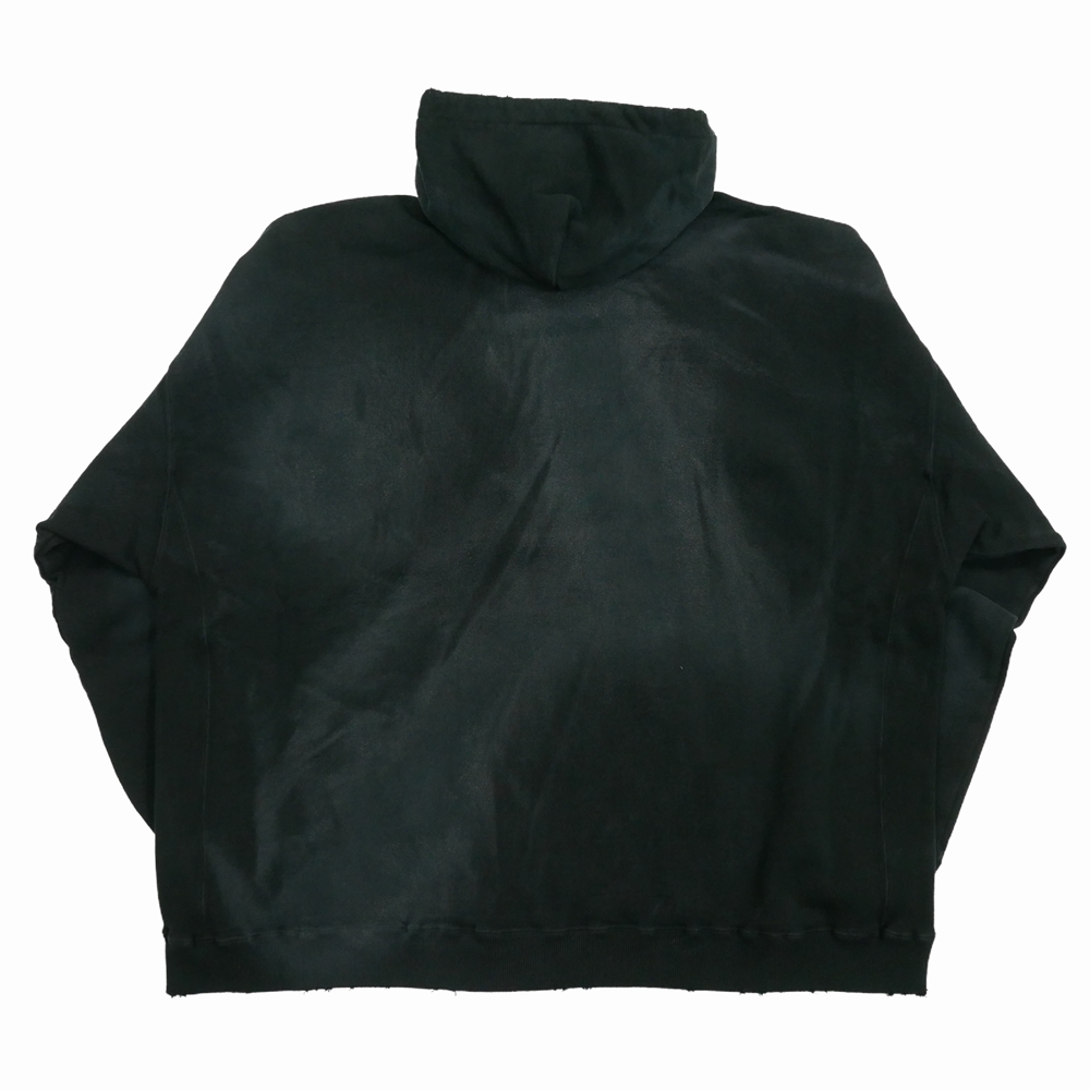 画像: DAIRIKU/"Water-repellent" Vintage Wash Hoodie（Mud Black）［ジップアップフーディー-23秋冬］