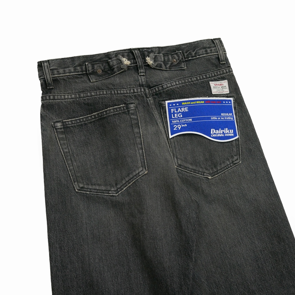 画像: DAIRIKU/"Flare" Denim Pants（Mud Black）［"フレア"デニムパンツ-23秋冬］