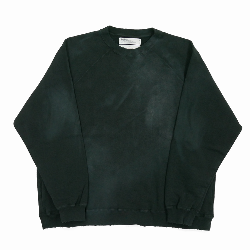 画像: DAIRIKU/"Water-repellent" Vintage Wash Sweater（Mud Black）［クルーネックスウェット-23秋冬］