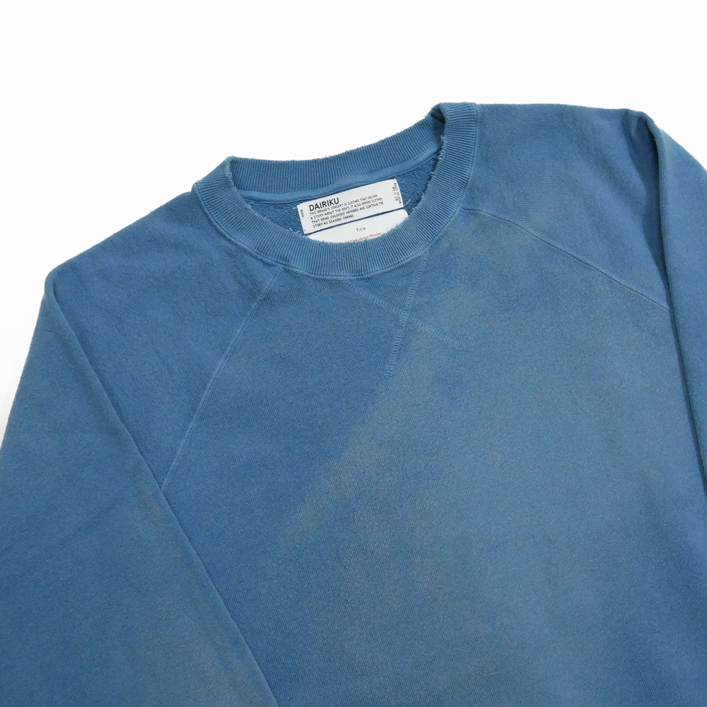 画像: DAIRIKU/"Water-repellent" Vintage Wash Sweater（Youth Blue）［クルーネックスウェット-23秋冬］