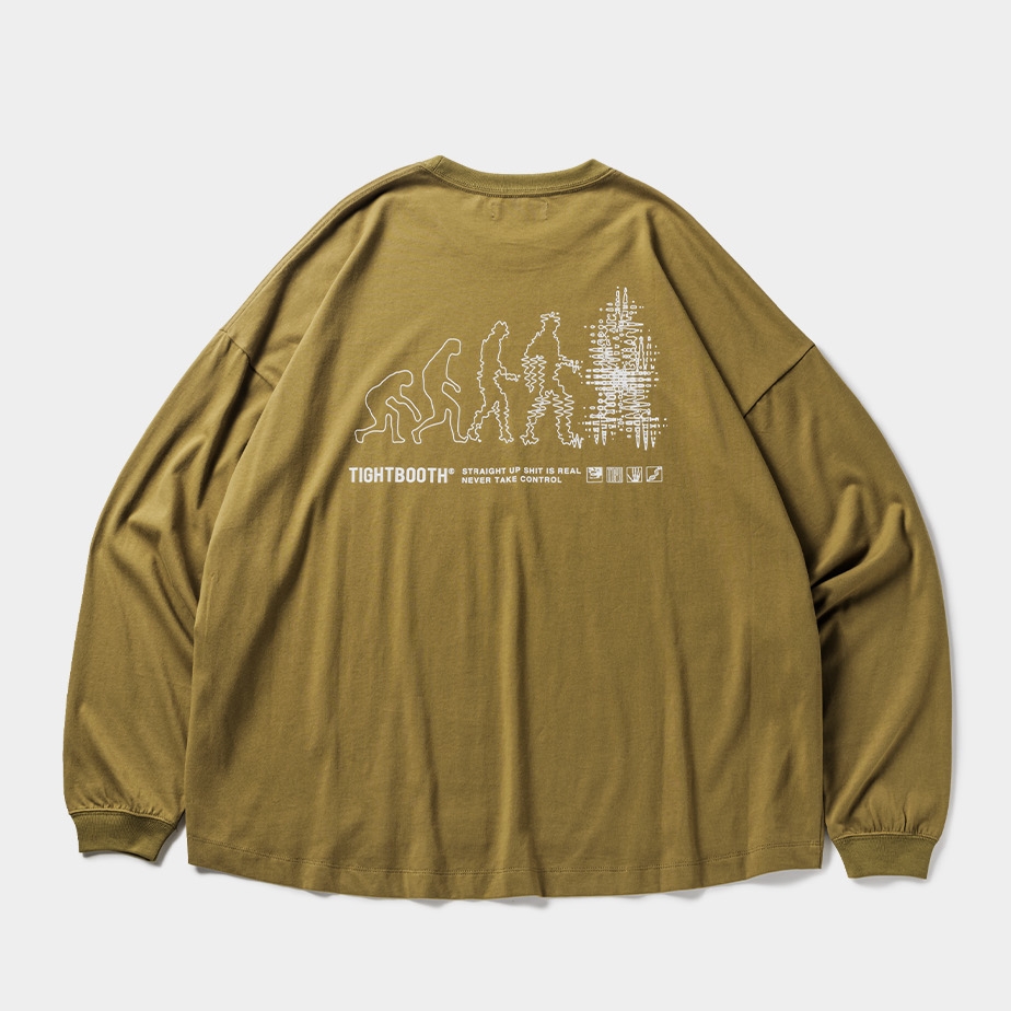 画像: TIGHTBOOTH/EVOLUTION L/S T-SHIRT（Olive）［プリント長袖T-23秋冬］