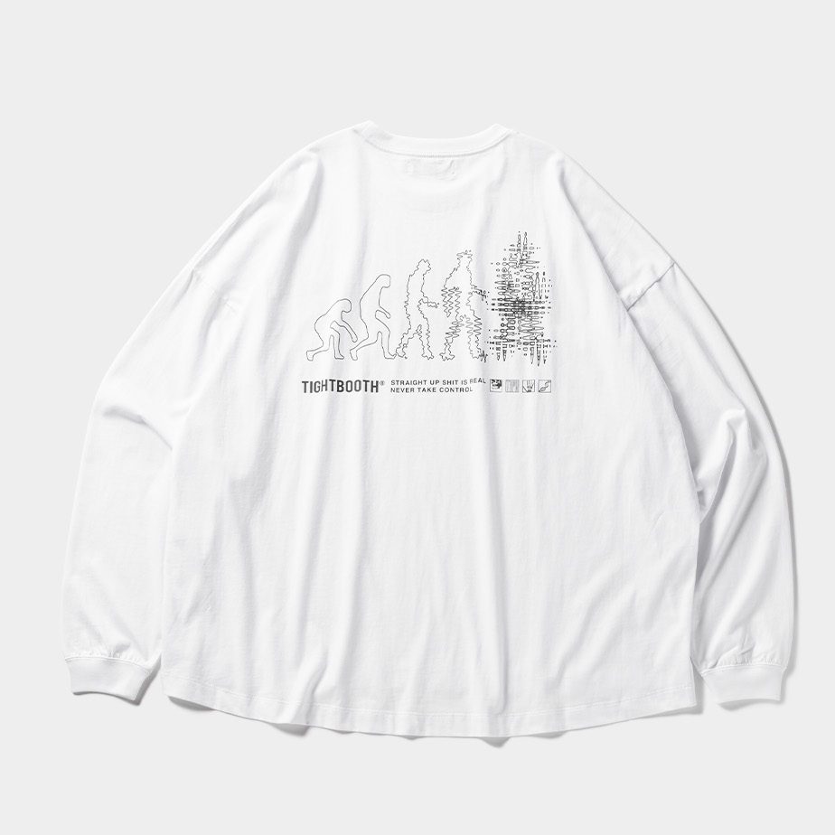 画像: TIGHTBOOTH/EVOLUTION L/S T-SHIRT（White）［プリント長袖T-23秋冬］