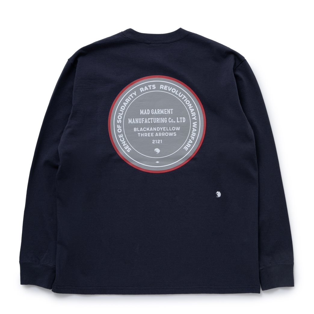 画像: 【30%OFF】RATS/CIRCLE MGM LS TEE（CHACOAL）［プリント長袖T-23秋冬］