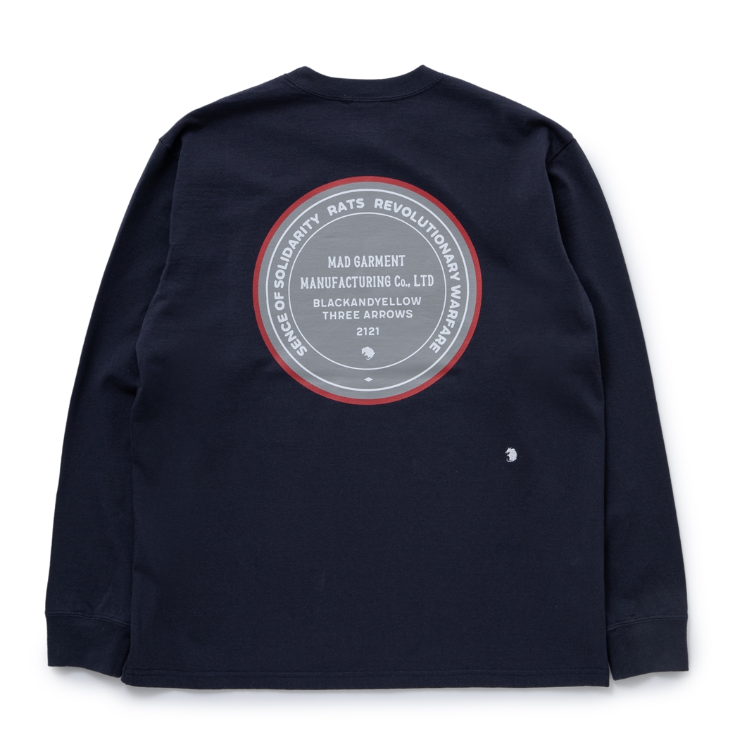 画像: RATS/CIRCLE MGM LS TEE（CHACOAL）［プリント長袖T-23秋冬］