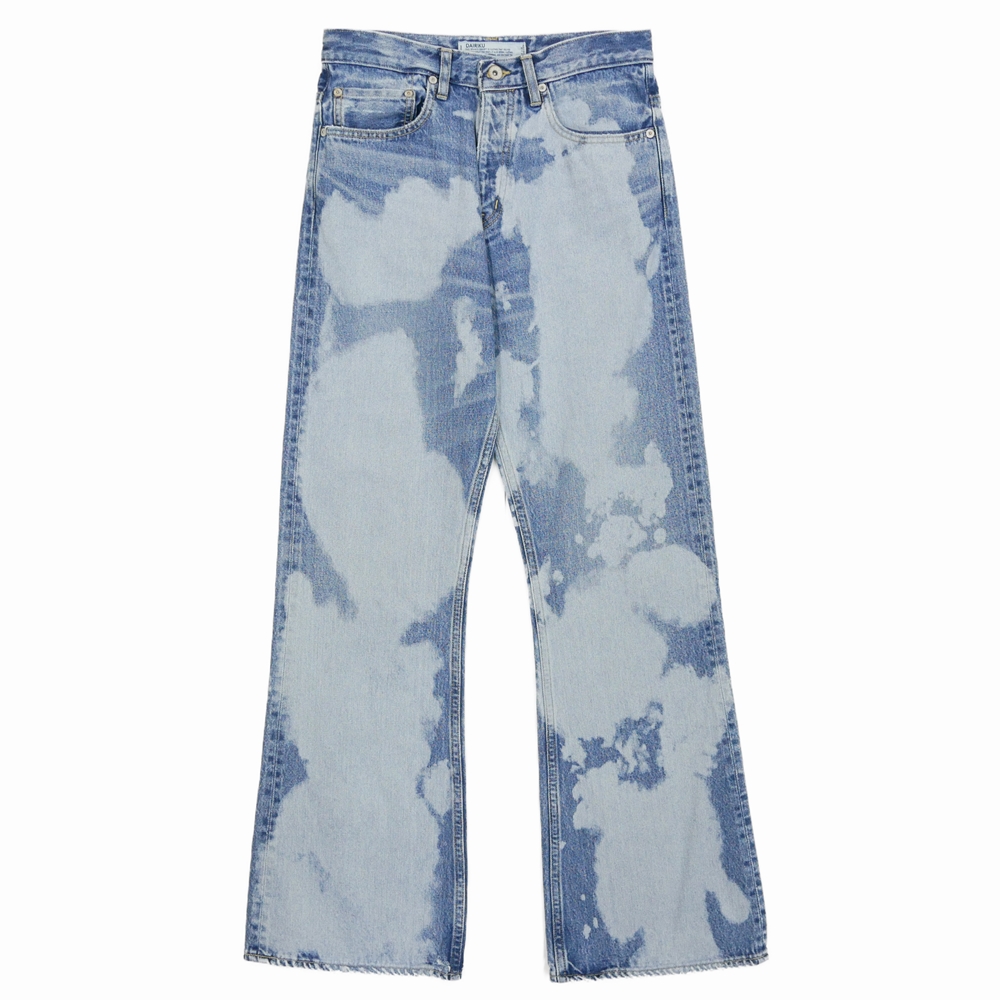 画像: DAIRIKU/"Bleach" Flare Denim Pants（Indigo） 【40%OFF】［"ブリーチ"フレアデニムパンツ-23秋冬］