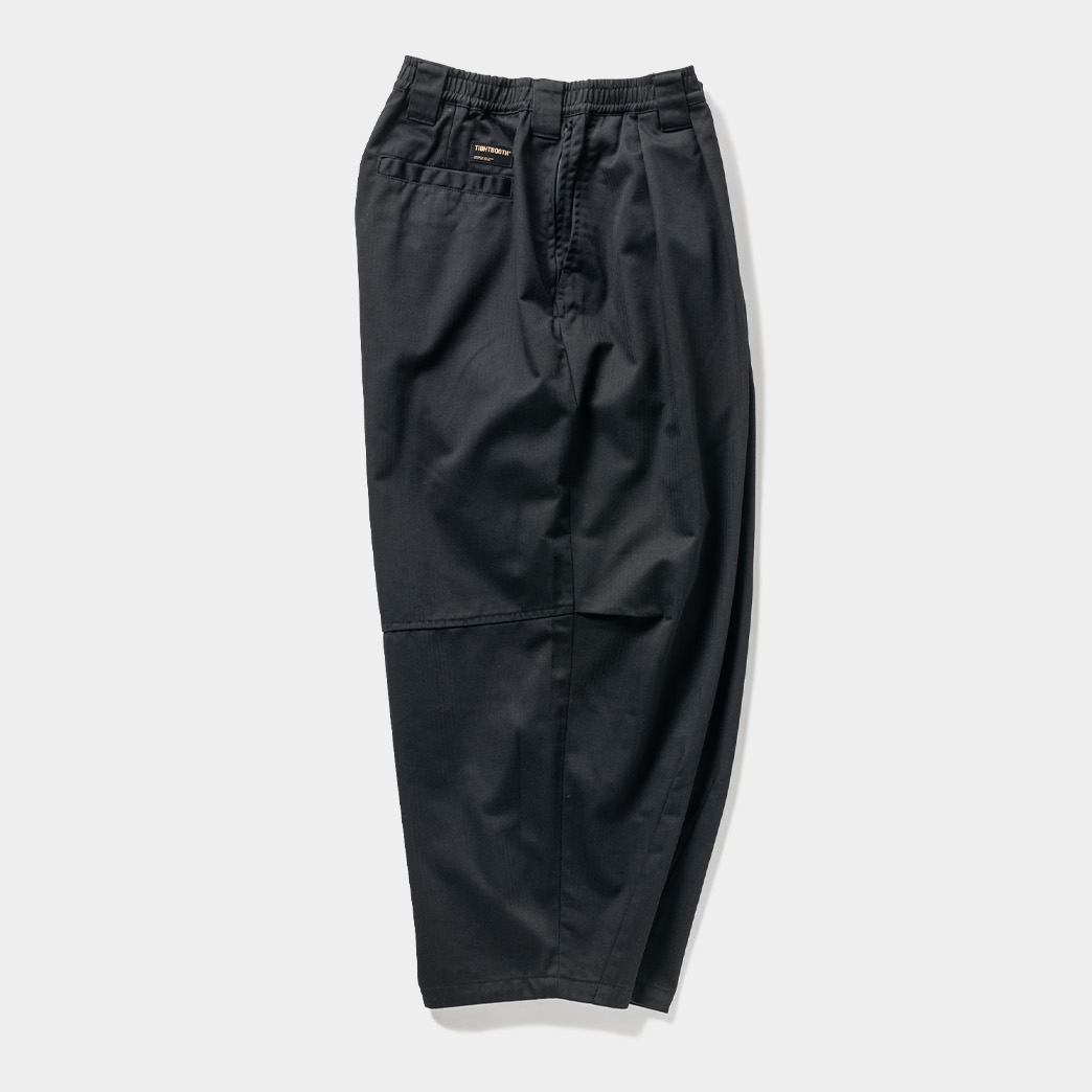 画像: TIGHTBOOTH/HERRINGBONE BALLOON PANTS II（Black） 【20%OFF】［ヘリンボーンバルーンパンツ-23秋冬］