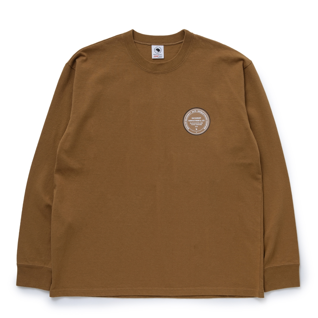 画像: 【30%OFF】RATS/CIRCLE MGM LS TEE（BROWN）［プリント長袖T-23秋冬］