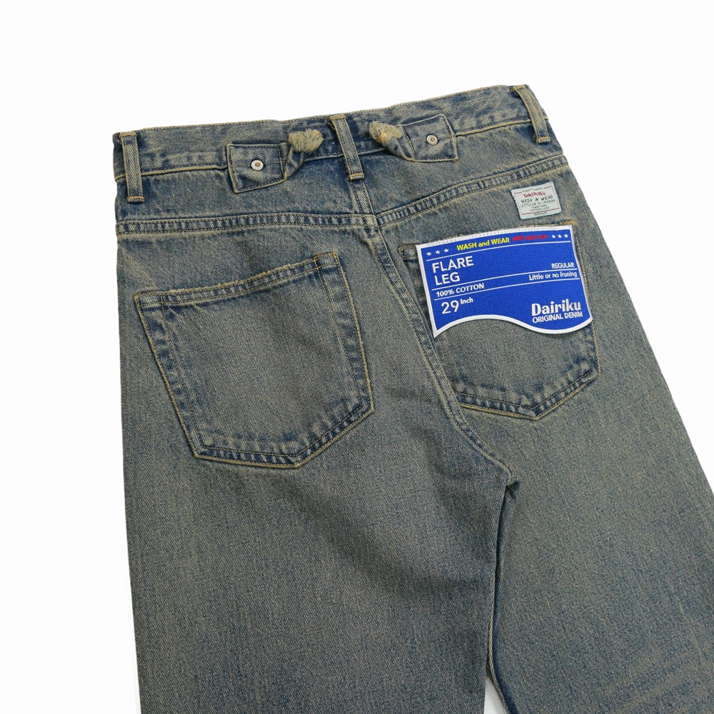 画像: DAIRIKU/"Flare" Denim Pants（Indigo）［"フレア"デニムパンツ-24春夏］