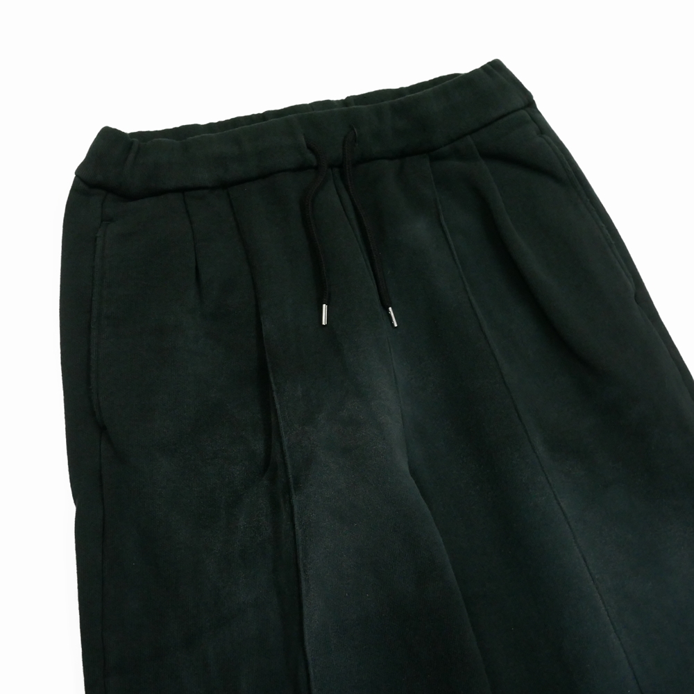 画像: DAIRIKU/"Water-repellent" Vintage Wash Wide Sweat Pants（Mud Black）［ワイドスウェットパンツ-23秋冬］