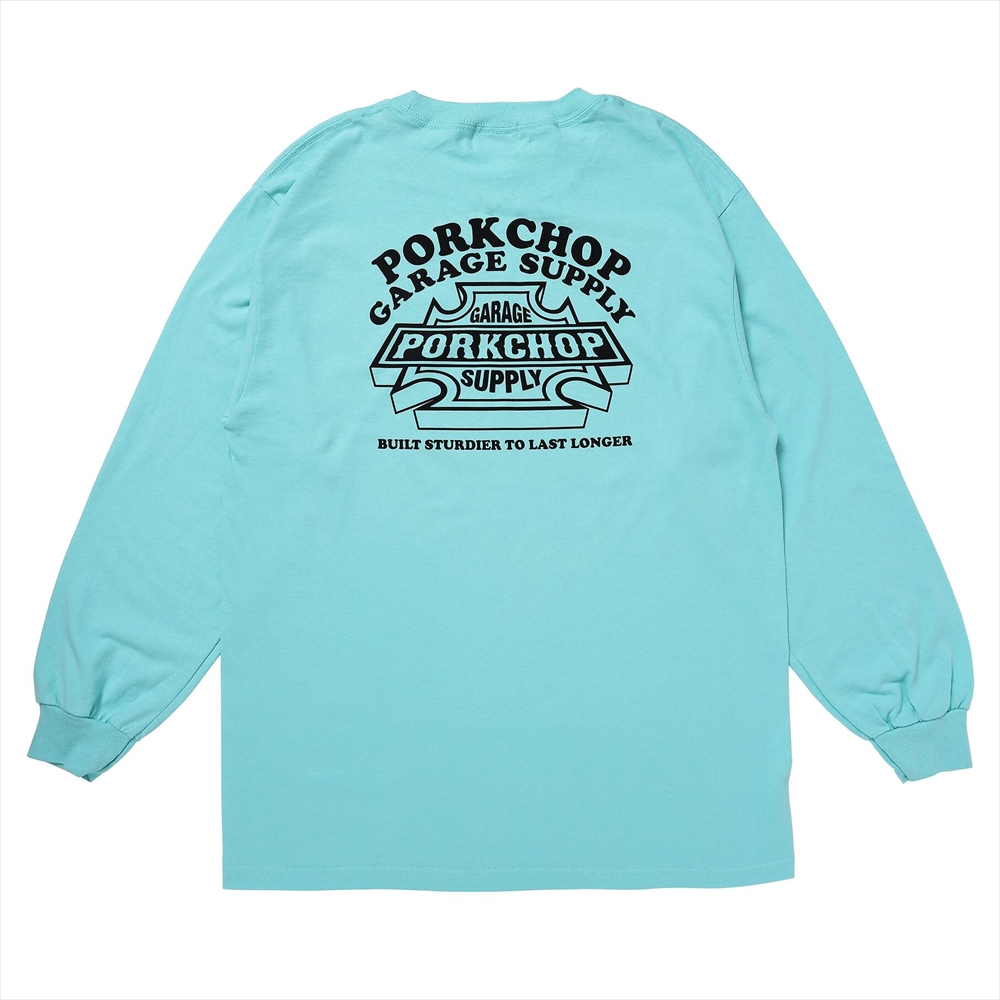 画像: PORKCHOP/WILD PORK L/S TEE（CELADON）［プリント長袖T-23秋冬］