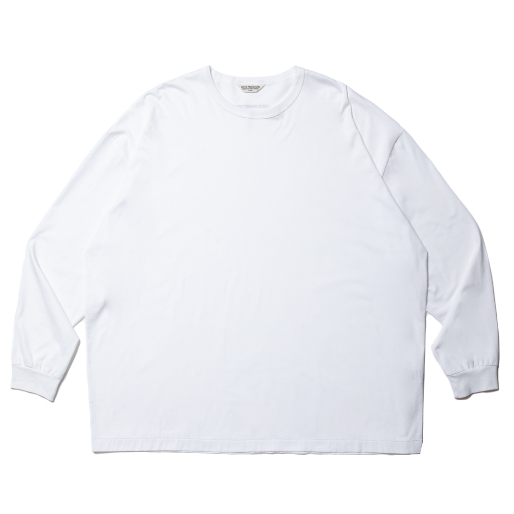 画像: COOTIE PRODUCTIONS/Supima Oversized L/S Tee（White）［スーピマオーバーサイズ長袖T-23秋冬］