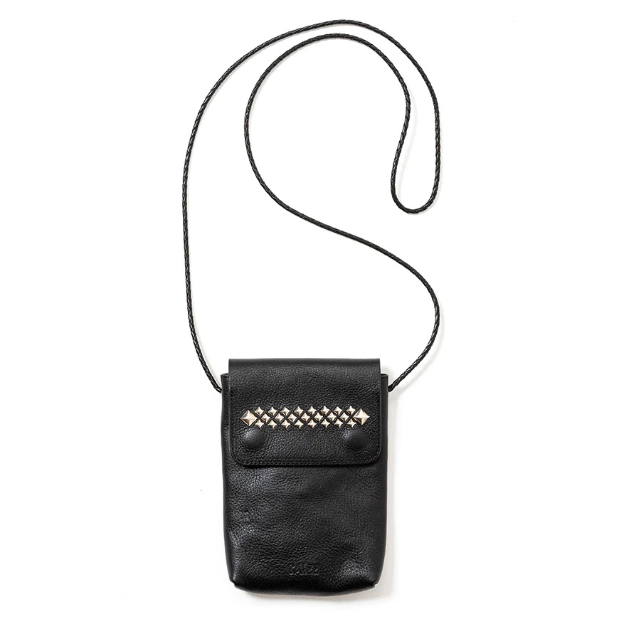 画像: CALEE/STUDS LEATHER SHOULDER POUCH（BLACK）［スタッズレザーショルダーポーチ-23秋冬］