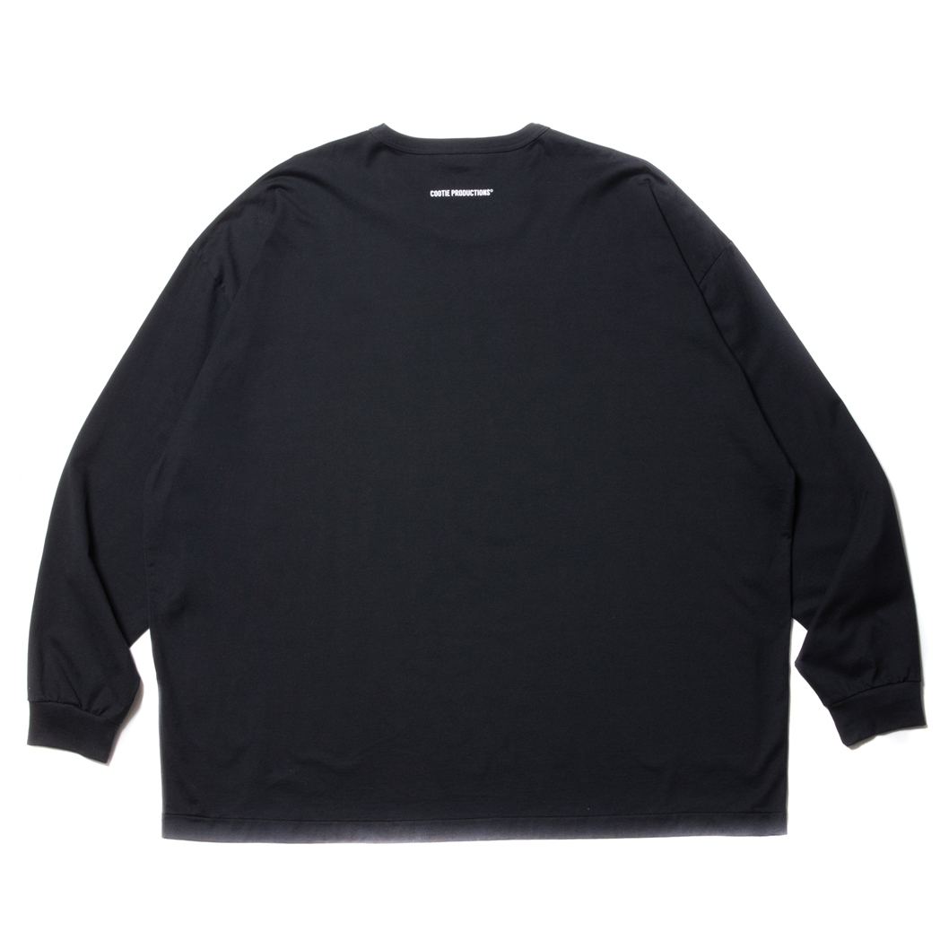 画像: COOTIE PRODUCTIONS/Supima Oversized L/S Tee（Black）［スーピマオーバーサイズ長袖T-23秋冬］