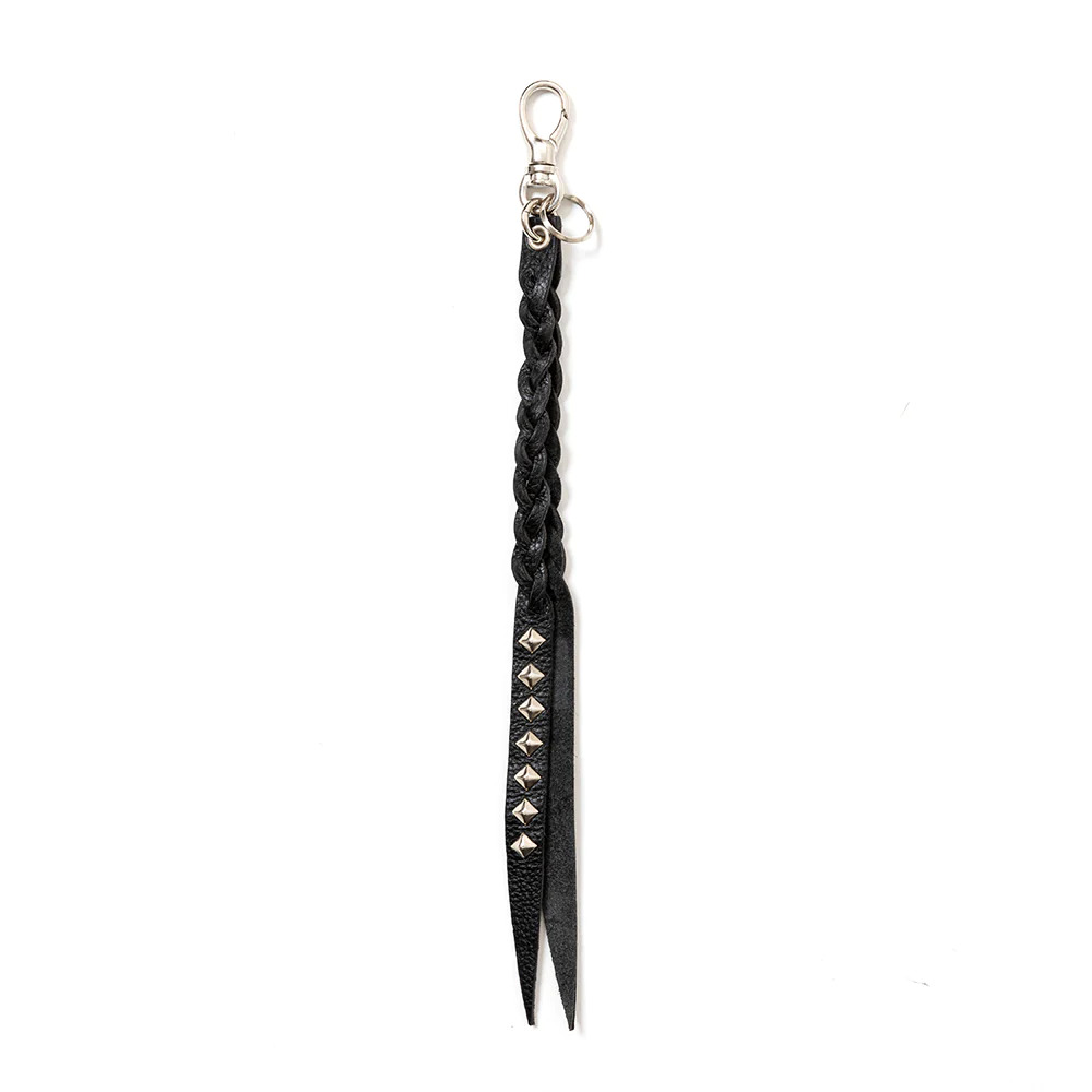 画像: CALEE/STUDS LEATHER ASSORT KEY RING＜TYPE II＞C（Black/C）［スタッズレザーキーリング-23秋冬］