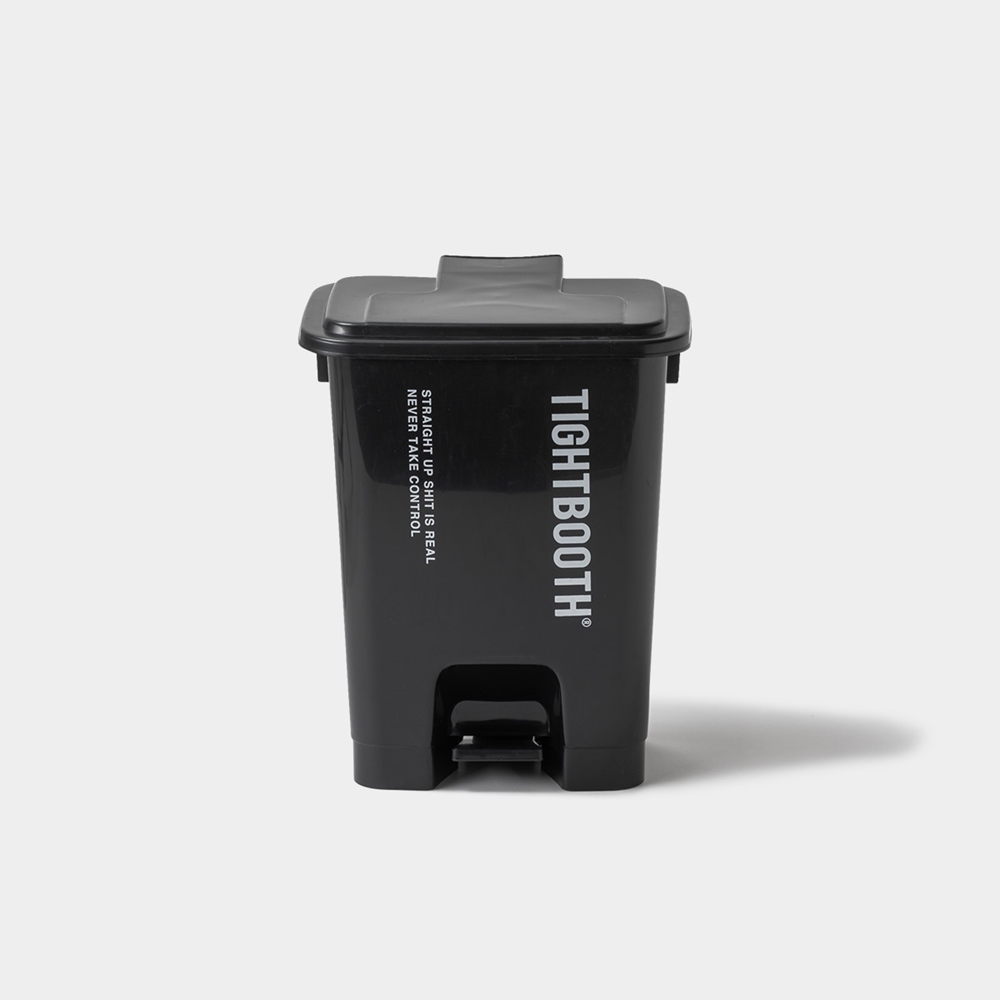 画像: TIGHTBOOTH/LOGO TRASH CAN M（Black）［ゴミ箱"M"-23秋冬］