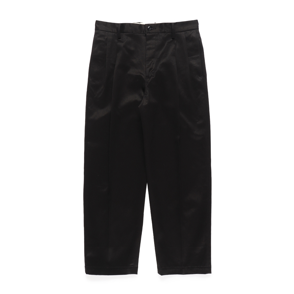 画像: WACKO MARIA/DOUBLE PLEATED CHINO TROUSERS（BLACK）［ツータックチノトラウザース-23秋冬］