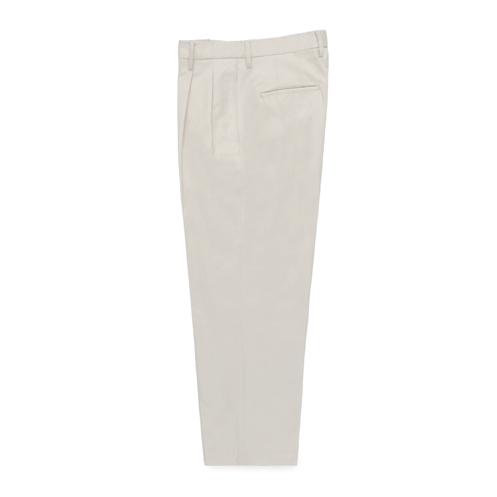 WACKO MARIA/DOUBLE PLEATED CHINO TROUSERS（WHITE）［ツータックチノ