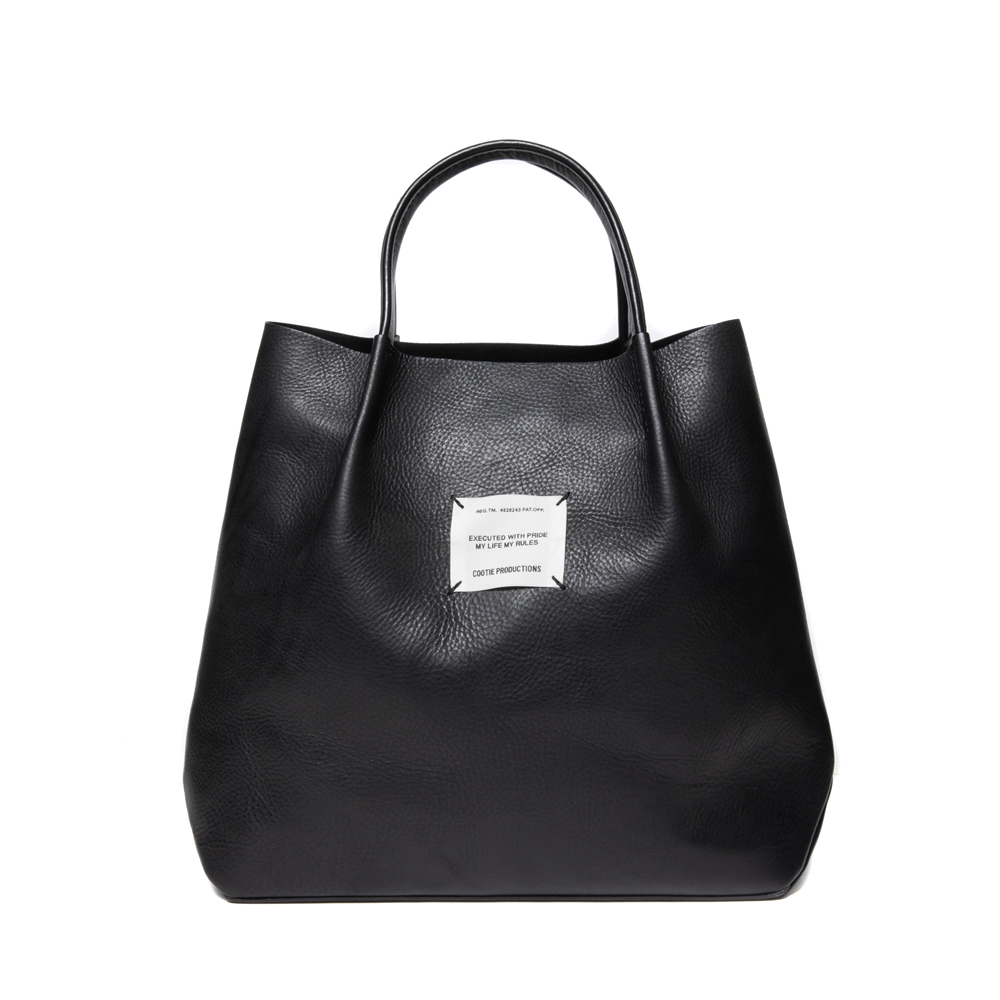 画像: COOTIE PRODUCTIONS/Leather Tote Bag（Black）［レザートートバッグ-23秋冬］