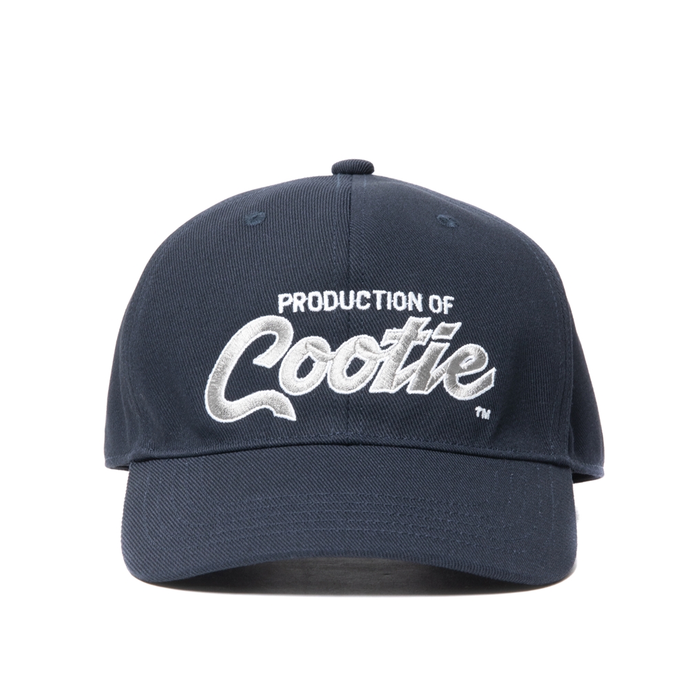 画像: COOTIE PRODUCTIONS/Embroidery T/C Gabardine 6 Panel Cap（PRODUCTION OF COOTIE）（Navy）［6パネルキャップ-23秋冬］