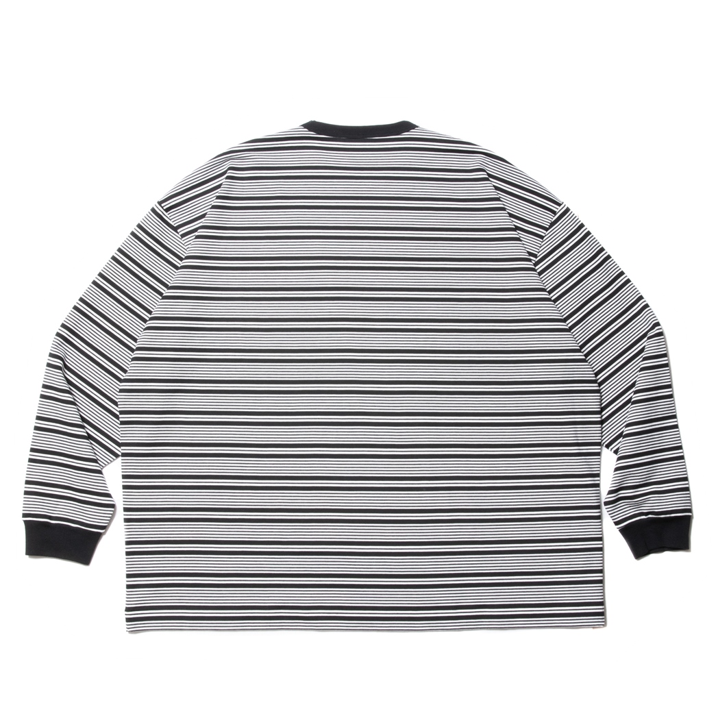 画像: COOTIE PRODUCTIONS/Supima Border Oversized L/S Tee（Black）［ボーダーオーバーサイズ長袖T-23秋冬］