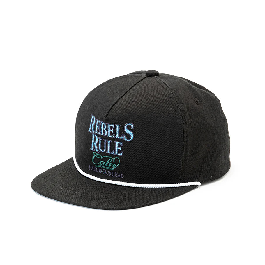 画像: CALEE/"REBELS RULE" TRUCKER CAP（BLACK）［トラッカーキャップ-23秋冬］