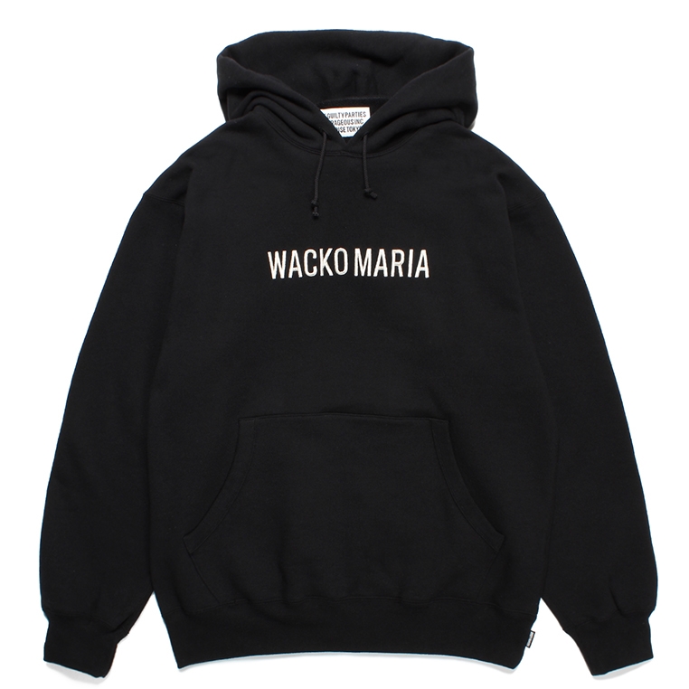 WACKO MARIA/MIDDLE WEIGHT PULL OVER HOODED SWEAT SHIRT（BLACK ...