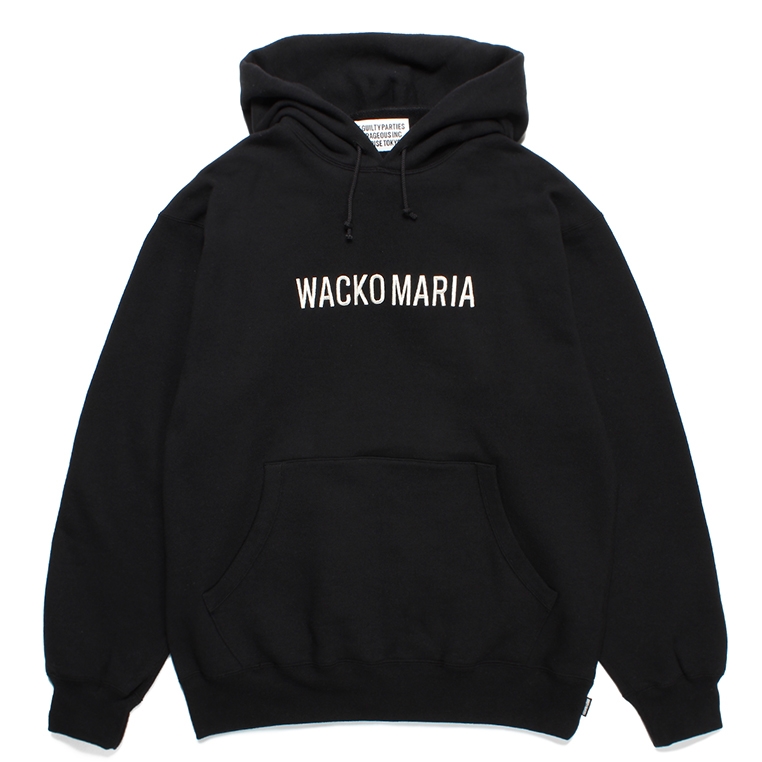 画像: WACKO MARIA/MIDDLE WEIGHT PULL OVER HOODED SWEAT SHIRT（BLACK）［プルオーバーパーカー-23秋冬］