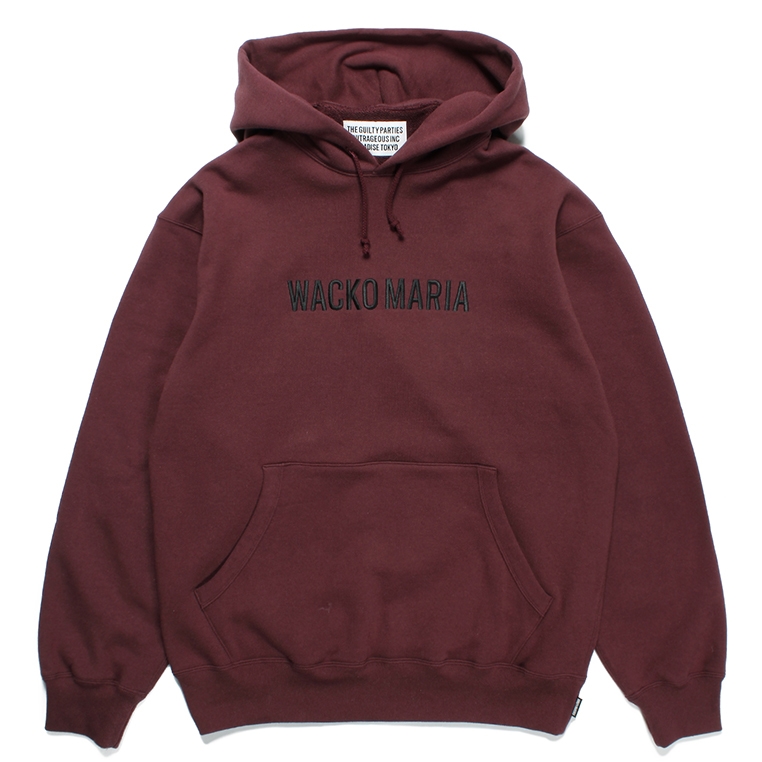 画像: WACKO MARIA/MIDDLE WEIGHT PULL OVER HOODED SWEAT SHIRT（BURGUNDY）［プルオーバーパーカー-23秋冬］