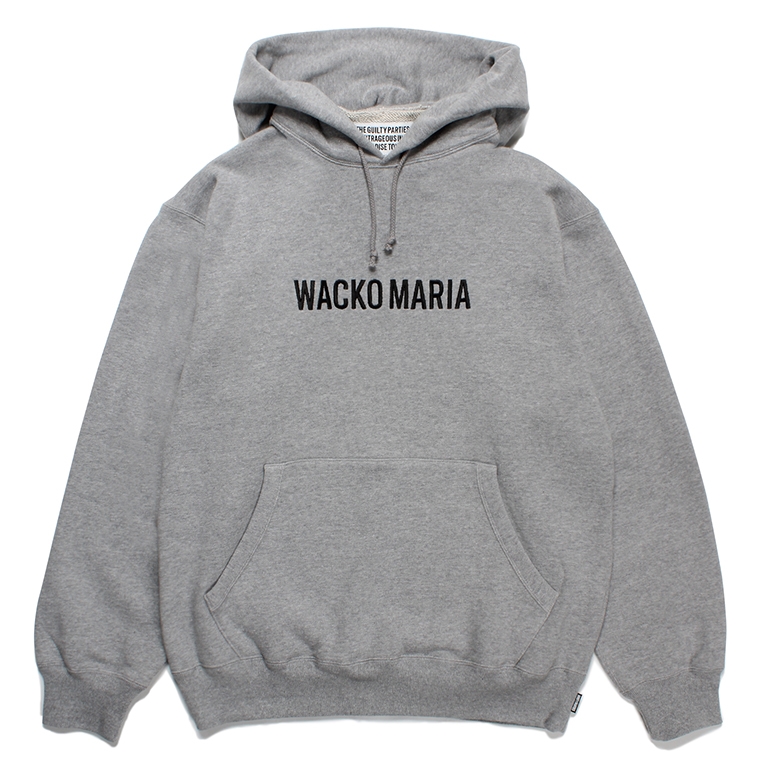 画像: WACKO MARIA/MIDDLE WEIGHT PULL OVER HOODED SWEAT SHIRT（GRAY）［プルオーバーパーカー-23秋冬］