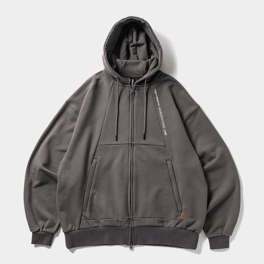 画像: TIGHTBOOTH/PYRAMID ZIP HOODIE（Charcoal）［ジップフーディー-23秋冬］