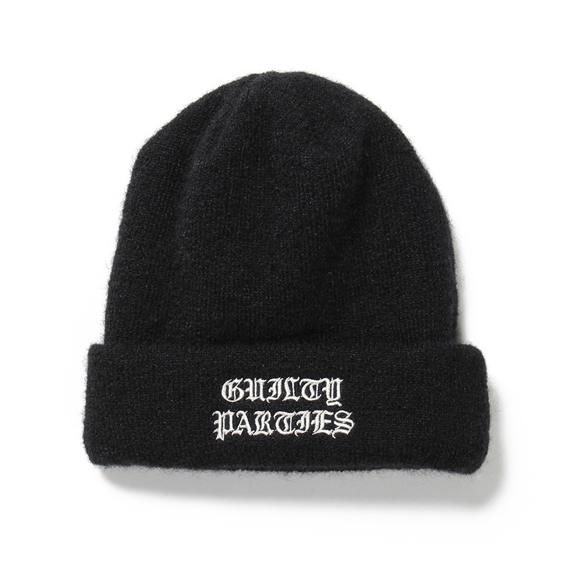 画像: WACKO MARIA/MOHAIR KNIT CAP（TYPE-2）（BLACK）［モヘアニットキャップ-23秋冬］