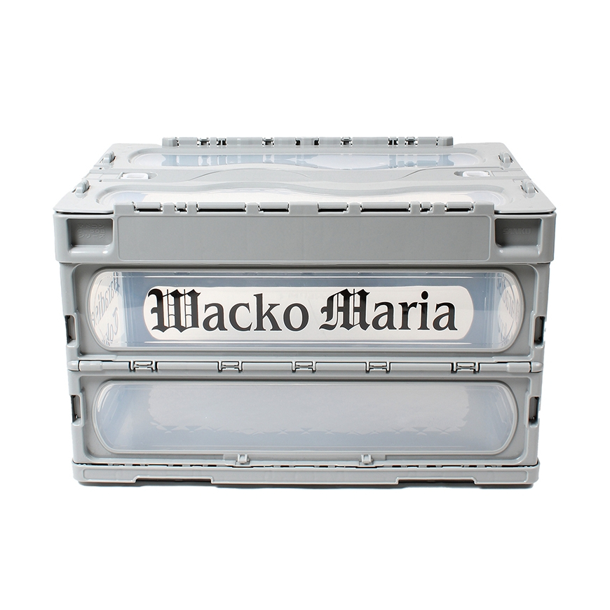 画像: WACKO MARIA/FOLDABLE CONTAINER（GRAY/BLACK）［フォルダブルコンテナ-23秋冬］