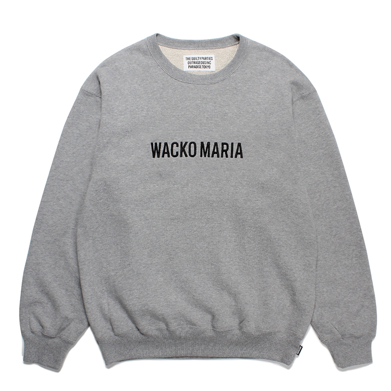 WACKO MARIA/MIDDLE WEIGHT CREW NECK SWEAT SHIRT（GRAY）［クルー ...
