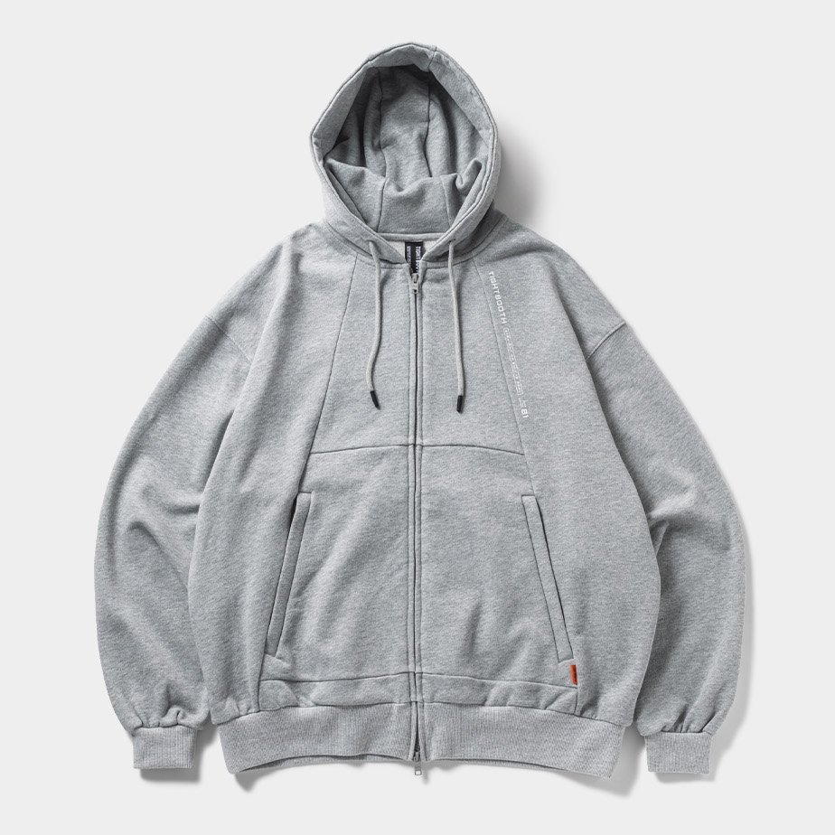 画像: TIGHTBOOTH/PYRAMID ZIP HOODIE（Gray） 【30%OFF】［ジップフーディー-23秋冬］