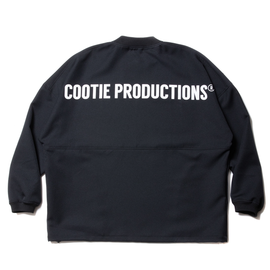 画像: COOTIE PRODUCTIONS/Polyester Twill Football L/S Tee（Black）［ポリエステルツイルフットボール-23秋冬］