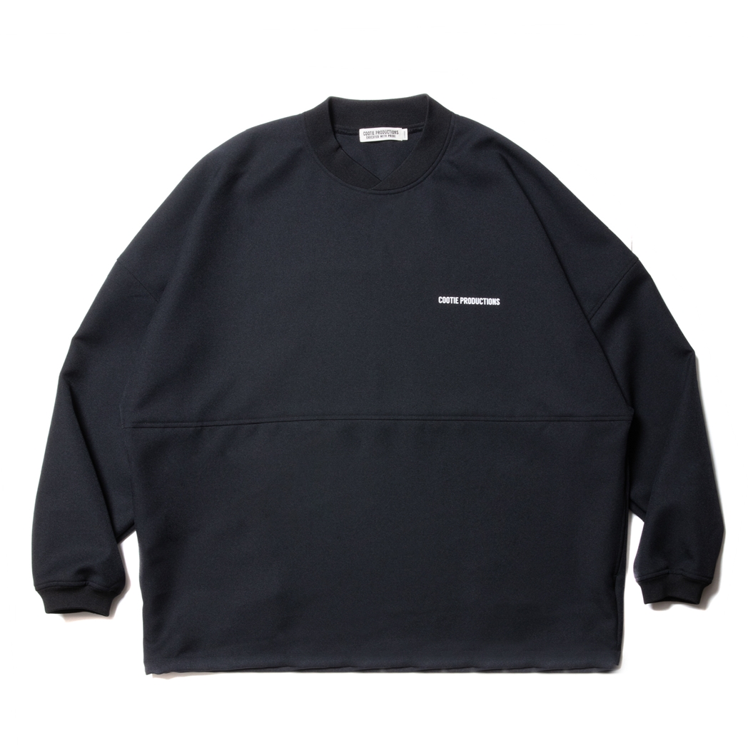 画像: COOTIE PRODUCTIONS/Polyester Twill Football L/S Tee（Black）［ポリエステルツイルフットボール-23秋冬］