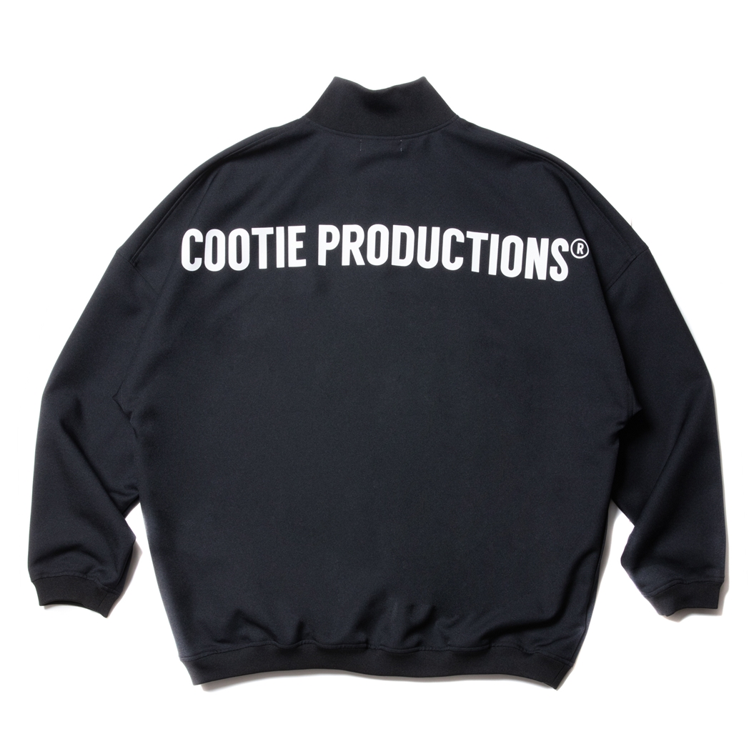 画像: COOTIE PRODUCTIONS/Polyester Twill Half Zip L/S Tee（Black）［ポリエステルツイルハーフジップ-23秋冬］