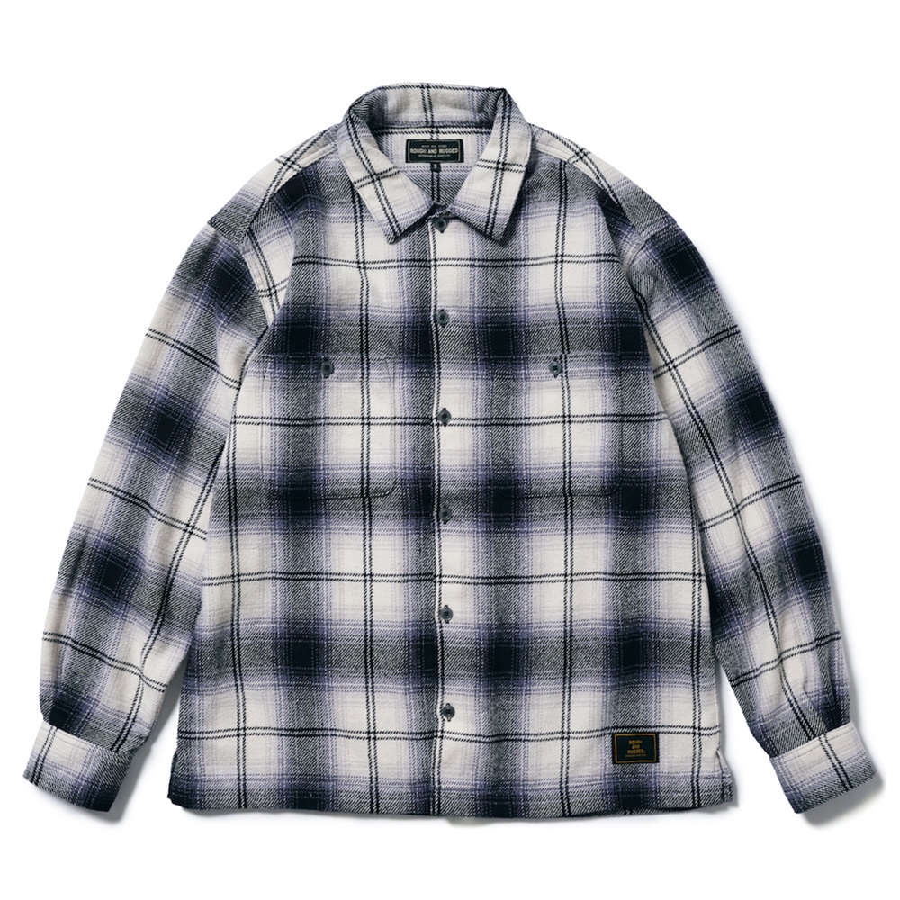 画像: ROUGH AND RUGGED/WALKEN-01（NAVY CHECK） 【30%OFF】［チェックシャツ-23秋冬］