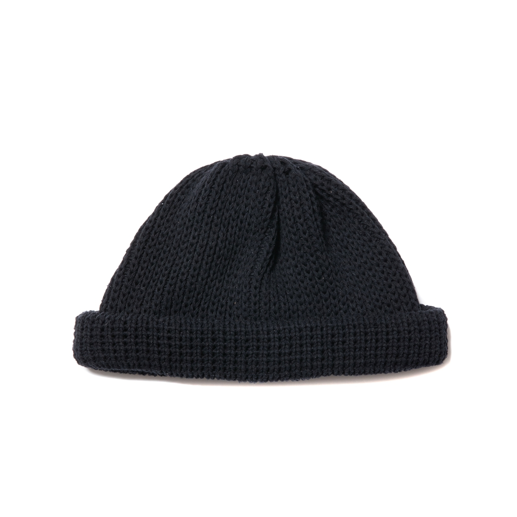 画像: COOTIE PRODUCTIONS/Silk Lowgauge Roll Up Beanie（Black）［ロールアップビーニー-23秋冬］