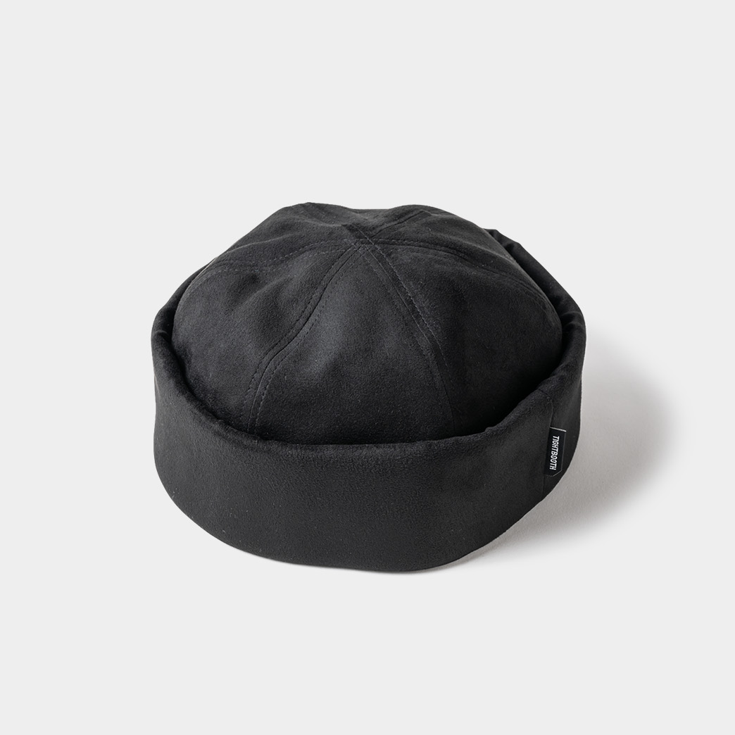 画像: TIGHTBOOTH/SUEDE ROLL CAP（Black）［ロールキャップ-23秋冬］